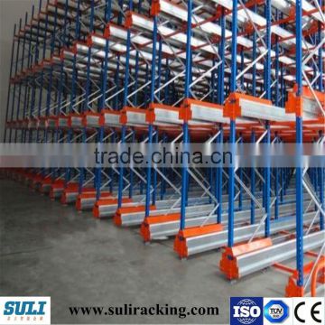 convenient steel shuttle radio pallet rack for warehouse