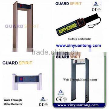 Security walk-through metal detector