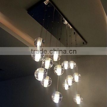 Modern Ball Pendant Light LED Crystal Ball Pendant Light