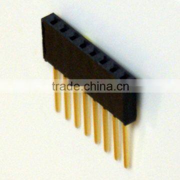 single row straight 8pin female header cable connector 2.54mm