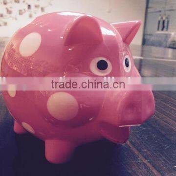 high quality promotion animal shape coloring piggy bank