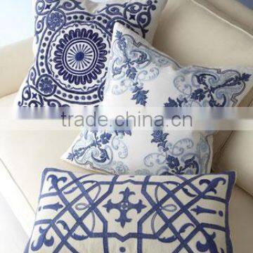 Embroidered Pillow Cover