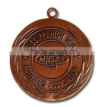 Custom design gold plating metal award sport medal