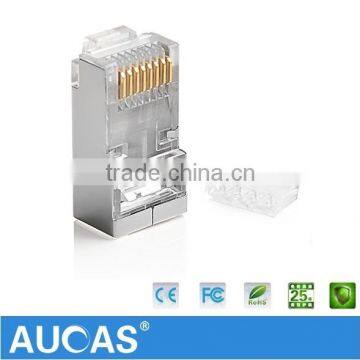 High Quality Aucas Network Cat6 FTP RJ45 Modular Plug 2 Pcs Set For Lan Cable Factory Price photo-6
