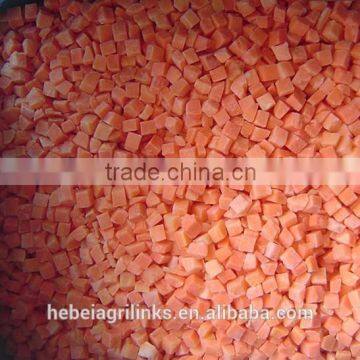 IQF frozen carrot dices