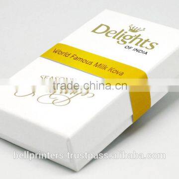 Elegant High Quality Look Luxury Milk Kova Packaging with Foil printing