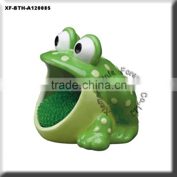 ceramic frog sponge holder