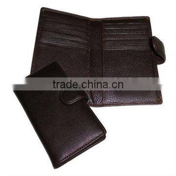 Promotion bulk leather credit card holder with logo embossed