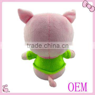 Cartoon Piggy Plush Toy Custom Design Printed Logo Stuffed Pig photo-2