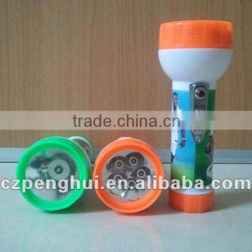 2012 Sell Well Led Plastic Flashlight in Africa South Africa