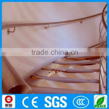 Wood Tread Metal Arc Stair for House Project Used in Indoor photo-4