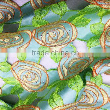 Royal Bule Formal Dress Patterns Lace African Styles Dress Making Silk Lace Fabric for Sale photo-4