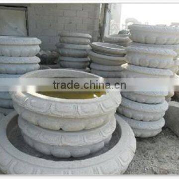 white granite vases for gravestone