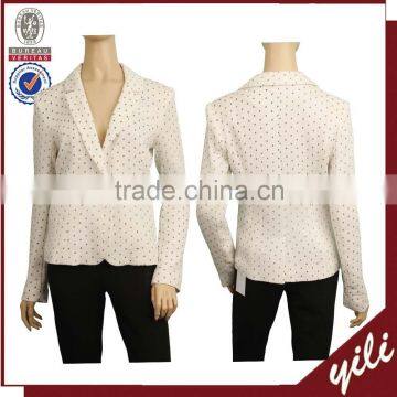 Elegant ladies slim office wear polka dot women blazer women fashion new design WJ150632378