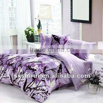 100% polyester high quality quilt 4pcs flannel bedsheet set for home beddding