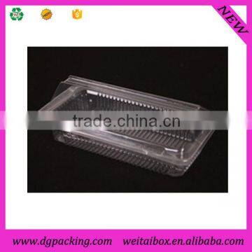 Good Quality Rectangle Clear Transparent Clamshell Plastic PET Cake Box photo-3