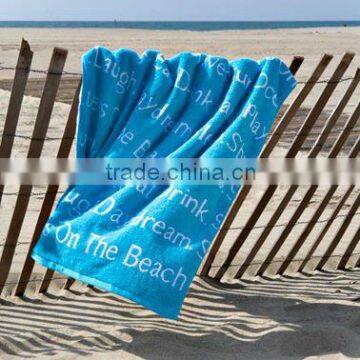 100 cotton reactive printed beach towel