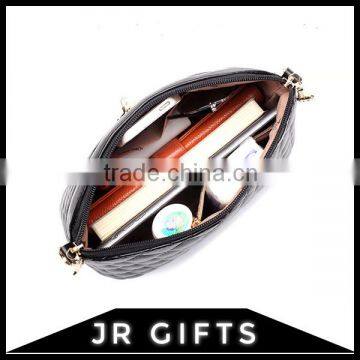 Customized Advanced Black PU Lady Shoulder Bag