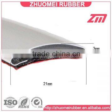 Flexible and flat pvc chrome trim for decoration