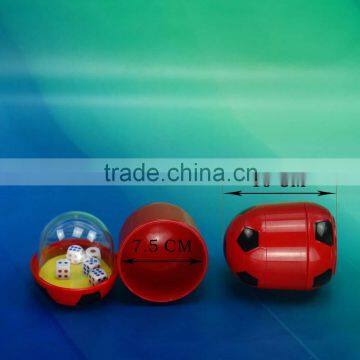 Bar Entainment Dice Cup Cute Disign /plastic Football Design Dice Cup With Lid photo-5