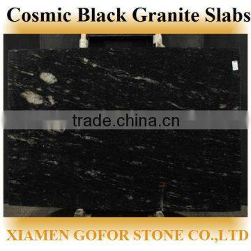 Cosmic Black Granite Slabs