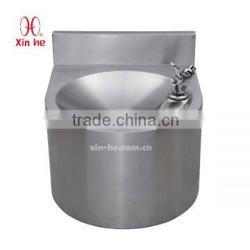 Stainless Steel Hand wash basin, Wall mount drinking foundation with splash(B25-1)(B25)