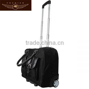 men high quality laptop bag with 2 wheels