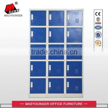 high quality blue storage metal 15 doors locker