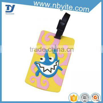 funny designed plastic luggage tag handle