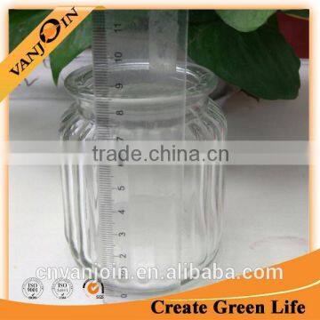 250ml Ribbed Glass Jar With Sealed Lid