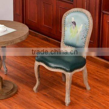 Hot Sell Classic Retro European Style Solid Wood Dining Chair Y297