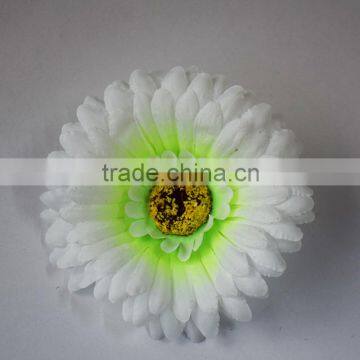 big white gerbera flower heads for cemetery