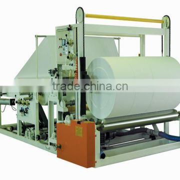 Toilet paper machine, rewinding machine