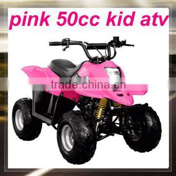 kids pink 50cc atv