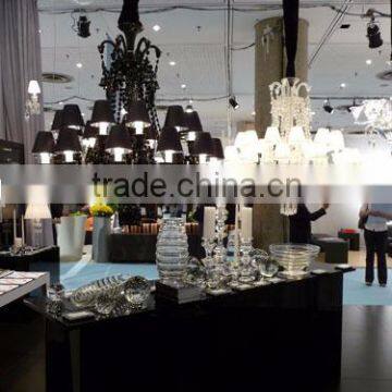 Zhongshan Guzhen k9 Crystal Chandelier Baccarat Style With Lamp Shade photo-4