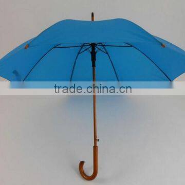 Wholesale wooden frame 190T polyester made in china umbrella custom