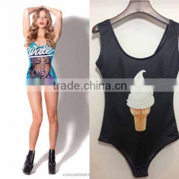 Fashion digital printing Women swimsuit,Digital sublimation transfer print women one piece swimsuit, swimming wear