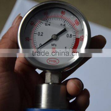 High quality international brand exact Hygienic Diaphragm Pressure Gauge