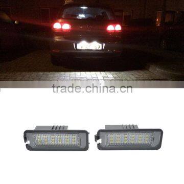 1Pair Car 3W 12V 18LED Rear Tail License Plate Light Lamp For VW Volkswagen Golf Passat Scirocco New Beetle For Porsche