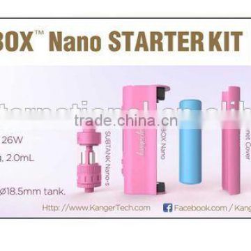 EXTRA!!Perorder,KANGERTECH original newest vapor kit subox nano with EXW price and best quality