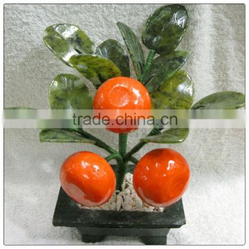 Jade 3 Piece Orange Tree, jade stone tree ,money trees sale