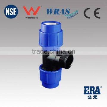 ERA PP Male Thread Tee (WRAS Approved ) pp compression fittings for irrigation