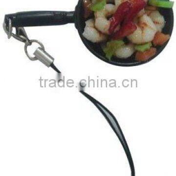 Interesting PVC vegetable key chain for promotion