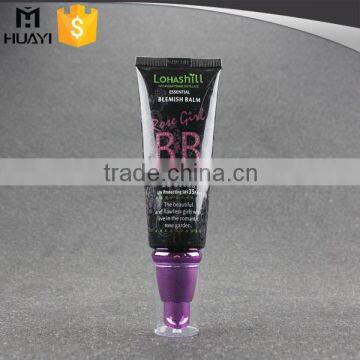 hot sale plastic lotion bb cream tube with transparent cap