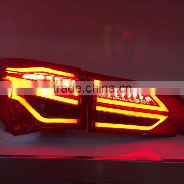 New design!Factory outlet High quality Toyota 2014-2016 Corolla taillight LED Light bar with red and smoke color