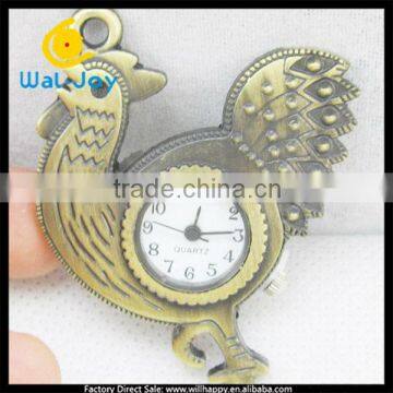 mini cock shape pocket watch children necklace watch(sW-1117)