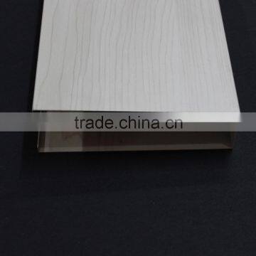 Nice Weather Resistance Wood Grain Suspended Slat Ceiling U Aluminum Screen Ceiling Tiles photo-3