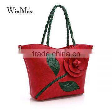 Big Tote Floral Embroidery Sling Bags New Style Ladies Handbags