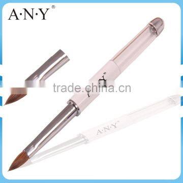ANY Beauty Acrylic Art Nails Building Pure Kolinsky Oval Nail Brush
