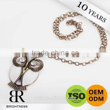 Owl Metal Fashion Clavicle Necklace Ornament Chain Brightness F1-80030 photo-1